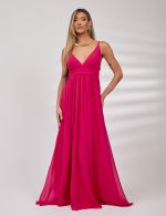 Vestido Longo Fucsia Vilma