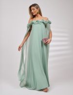 Vestido Longo Verde Sage Samantha