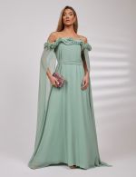 Vestido Longo Verde Sage Samantha