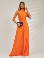 Vestido Longo Laranja Karol