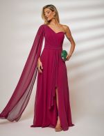 Vestido Longo Fucsia Gisele