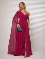 Vestido Longo Fucsia Gisele