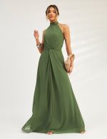 Vestido Longo Verde Oliva Karol