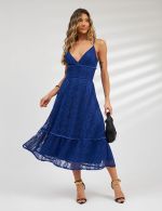 Vestido Midi Azul Royal Janaina