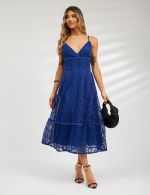 Vestido Midi Azul Royal Janaina