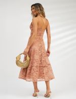 Vestido Midi Nude Janaina