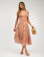 Vestido Midi Nude Janaina