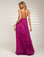 Vestido Longo Fucsia Sarah