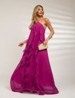 Vestido Longo Fucsia Sarah