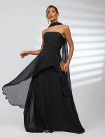 Vestido Longo Preto Safira