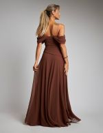 Vestido Longo Marrom Barbara