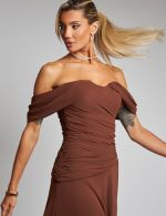 Vestido Longo Marrom Barbara