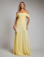 Vestido Longo Amarelo Barbara