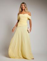 Vestido Longo Amarelo Barbara