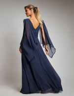 Vestido Longo Azul Marinho Dulce