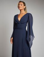 Vestido Longo Azul Marinho Dulce
