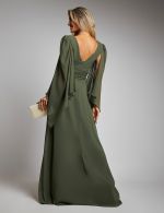Vestido Longo Verde Oliva Dulce