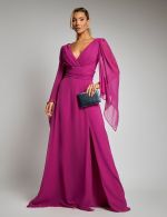Vestido Longo Fucsia Dulce