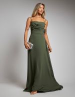 Vestido Longo Verde Oliva Madah