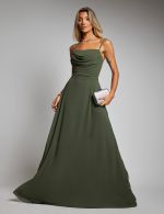 Vestido Longo Verde Oliva Madah