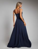 Vestido Longo Azul Marinho Madah