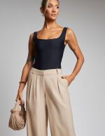 Calça Alfaiataria Nude Madu