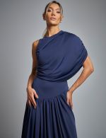 Vestido Longo Azul Marinho Viviane