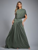 Vestido Longo Verde Oliva Viviane