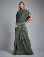 Vestido Longo Verde Oliva Viviane
