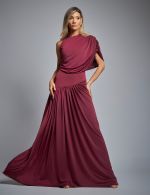 Vestido Longo Marsala Viviane