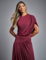 Vestido Longo Marsala Viviane