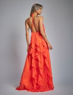 Vestido Longo Laranja Sarah