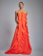 Vestido Longo Laranja Sarah