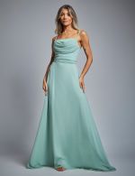 Vestido Longo Verde Sage Madah