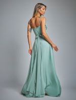 Vestido Longo Verde Sage Madah