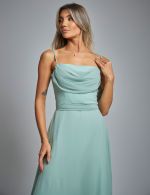Vestido Longo Verde Sage Madah