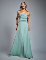 Vestido Longo Verde Sage Madah