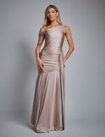 Vestido Longo Champagne Eliza