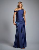 Vestido Longo Azul Marinho Eliza