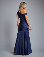 Vestido Longo Azul Marinho Eliza
