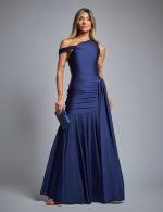 Vestido Longo Azul Marinho Eliza