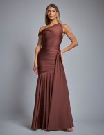 Vestido Longo Marrom Eliza