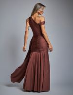 Vestido Longo Marrom Eliza