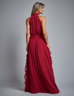 Vestido Longo Marsala Adriana