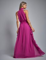 Vestido Longo Fucsia Adriana
