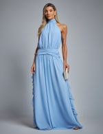 Vestido Longo Azul Serenity Adriana