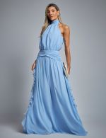 Vestido Longo Azul Serenity Adriana