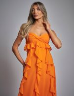Vestido Longo Laranja Andreia