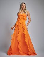 Vestido Longo Laranja Andreia
