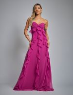 Vestido Longo Fucsia Andreia